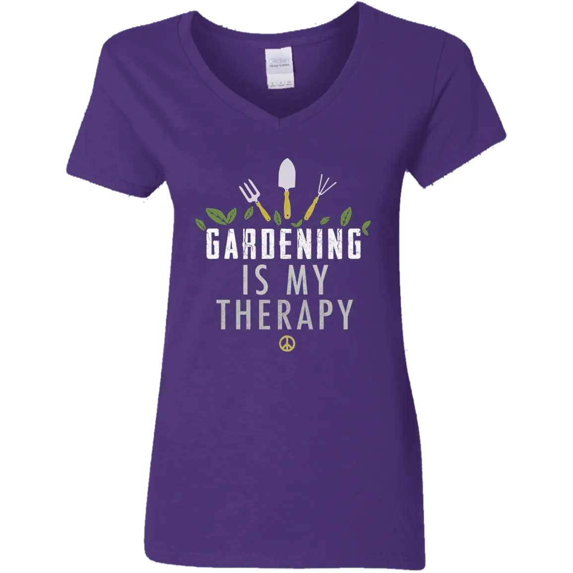 Gardening is my therapy V-Neck T-Shirt