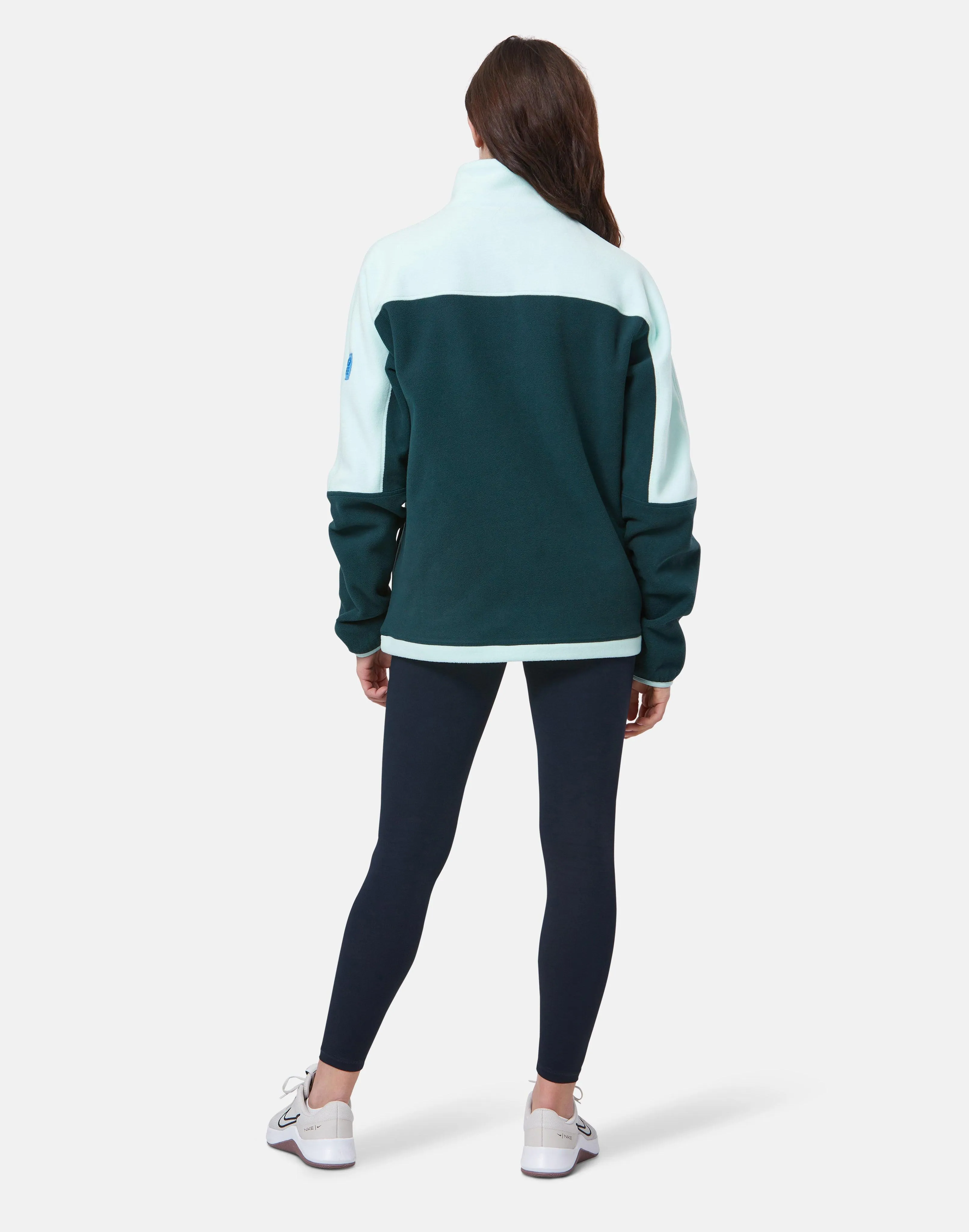 Half Zip Polar Fleece in Sea Green