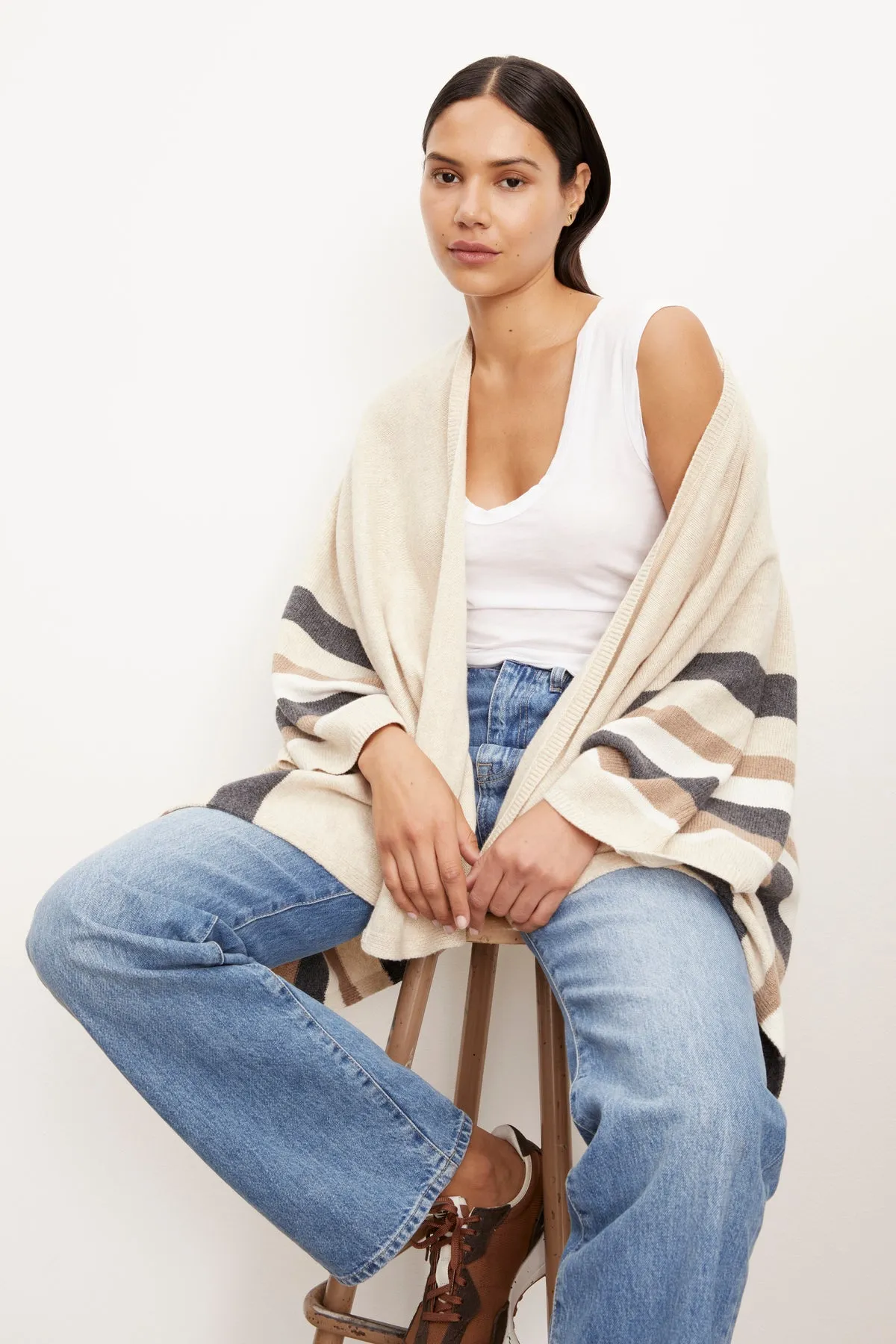 HARPER OPEN FRONT PONCHO