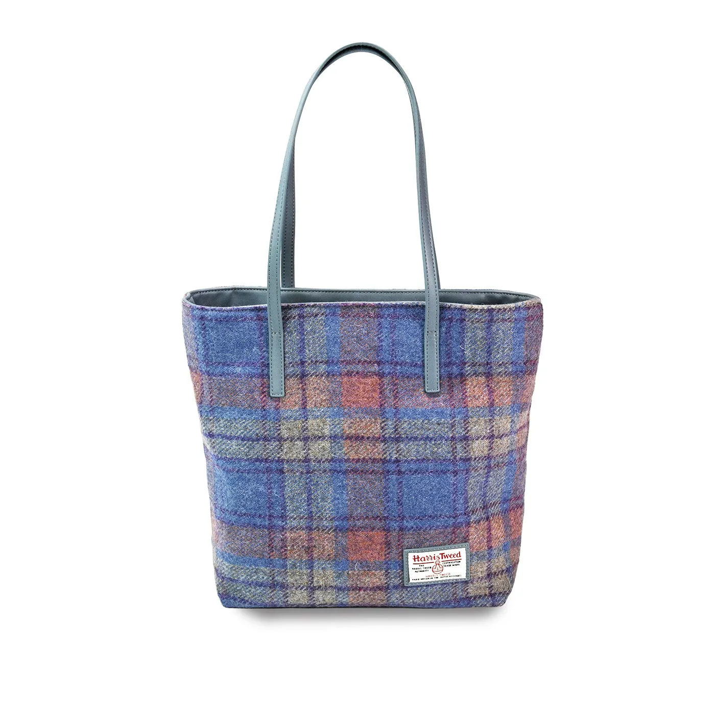 Harris Tweed Wool Large Capacity Shoulder Bag For Women, Scottish Plaid Tote Bag i7bags