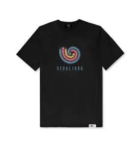 HORANGI SWIRL TEE (BLACK)