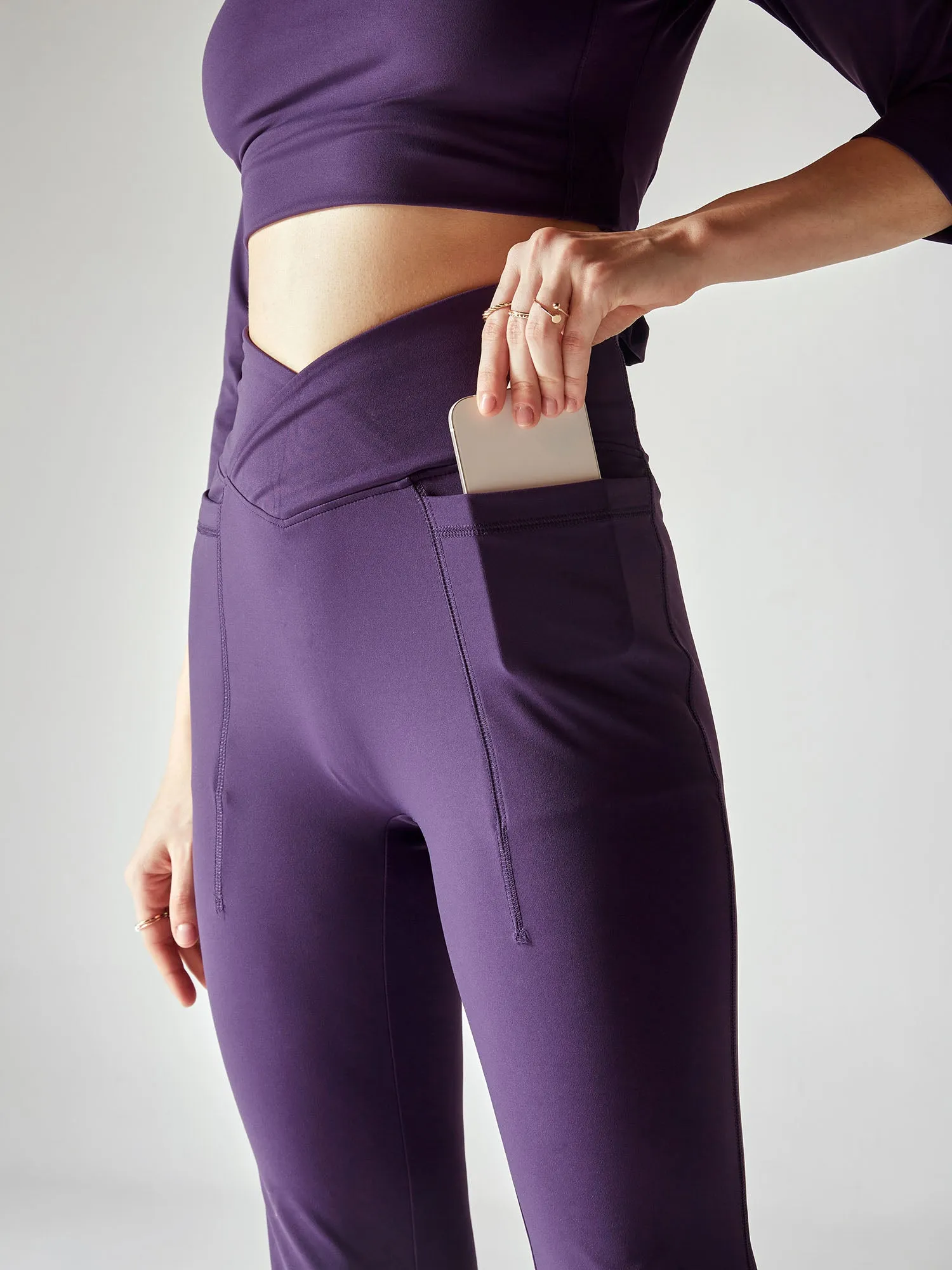 Iris Purple Petite Hourglass Leggings