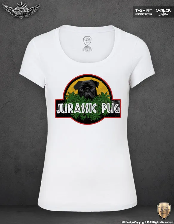 Jurassic Pug Women's T-shirt Trendy Sweet Puppy Tank Top WD137