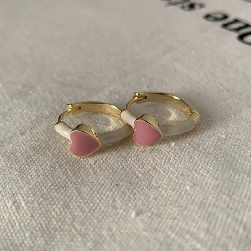 Just Lil Things  Pink Hoop Earrings jlt11515