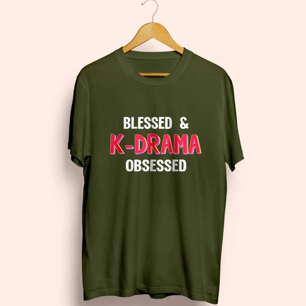 K-Drama Obsessed Half Sleeve T-Shirt