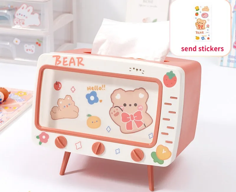 Kawaii Cute Multifunction Tissue Box