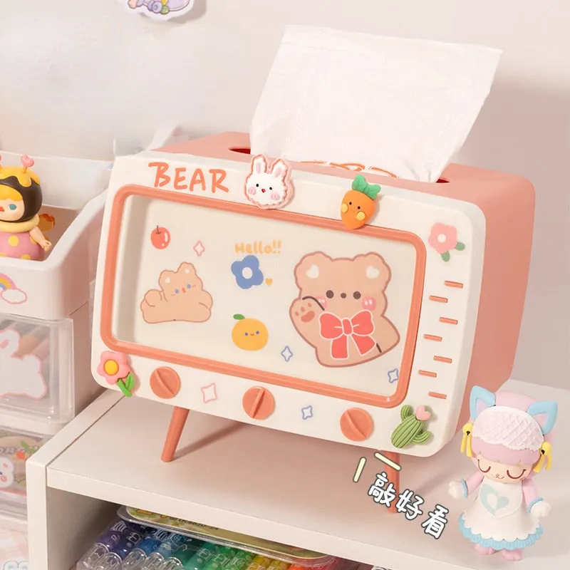 Kawaii Cute Multifunction Tissue Box