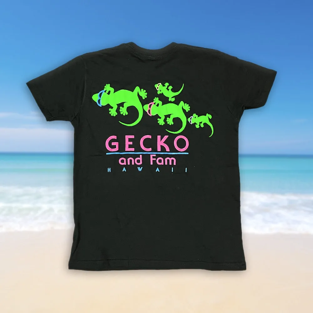 KIDS Gecko Fam Black Tee