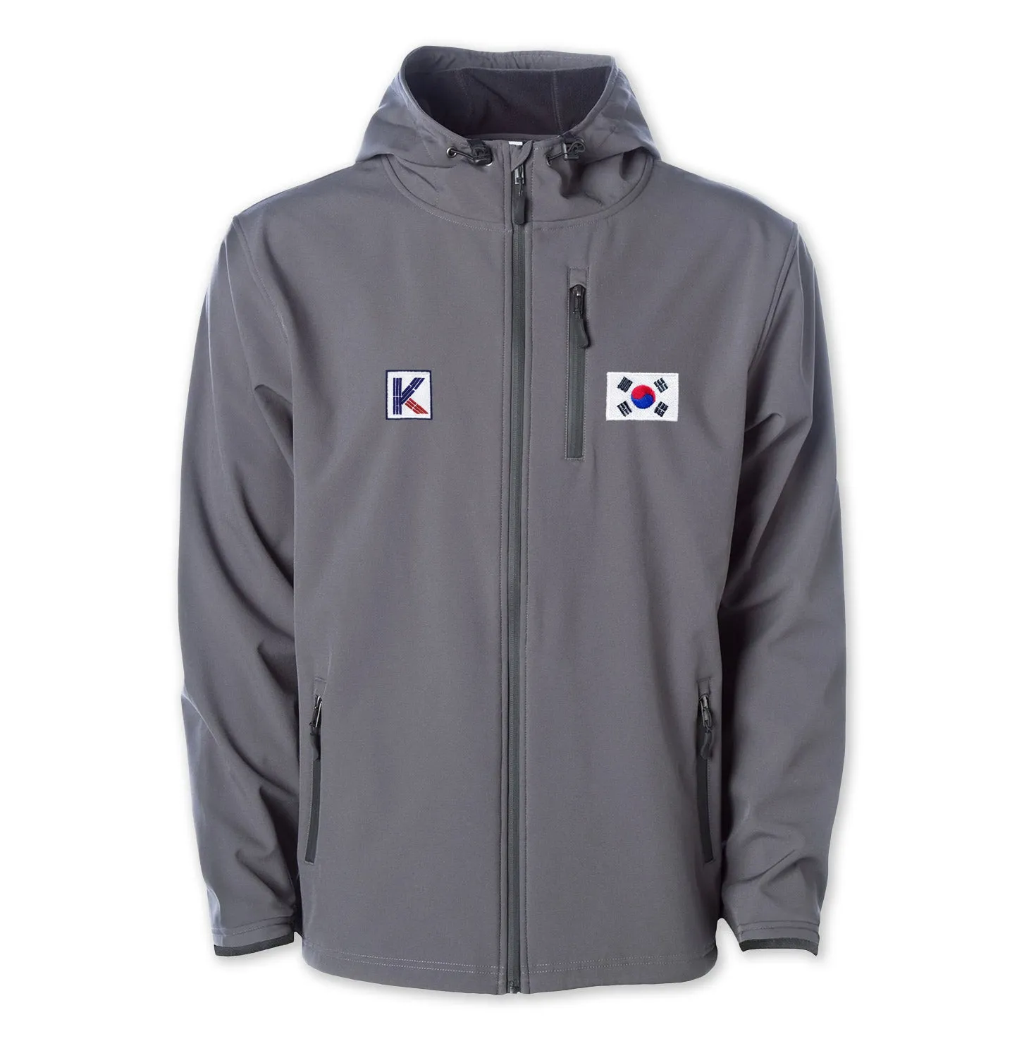 Limited Edition Charcoal KOR Flag Poly-Tech Jacket - Enhance Your Style