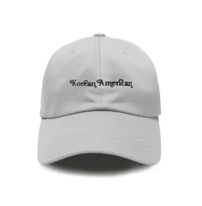 KOREAN AMERICAN DAD HAT (GREY)