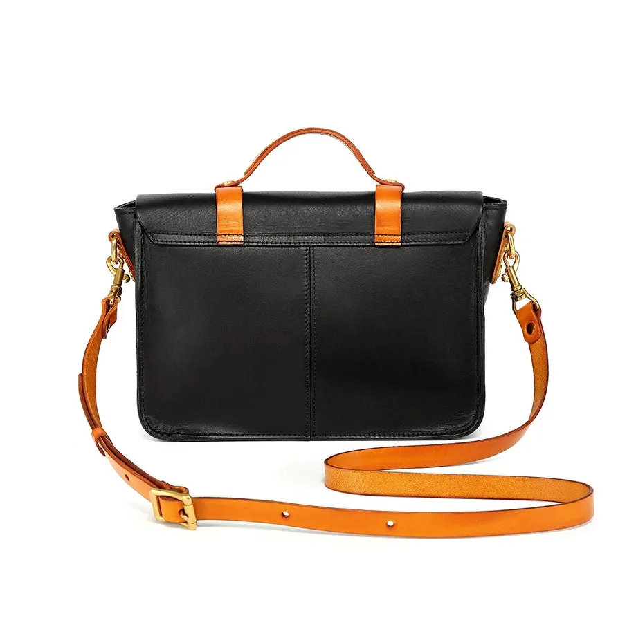 Leather Cambridge Satchel,Unisex Color-Block Crossbody Cambridge Leather Bag,For Women For Men-i7bags