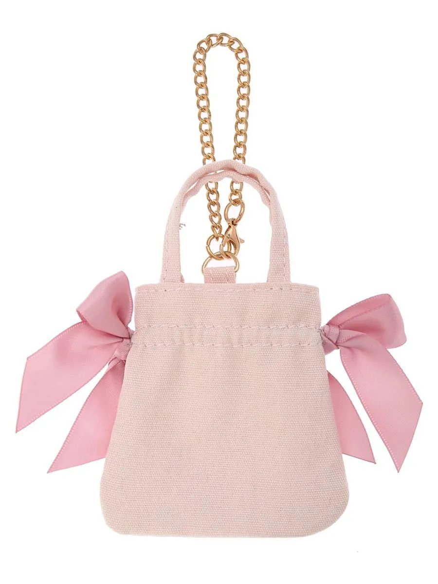 My Melody x Maison de FLEUR SANRIO Ribbon tote bag (Gingham Inner)