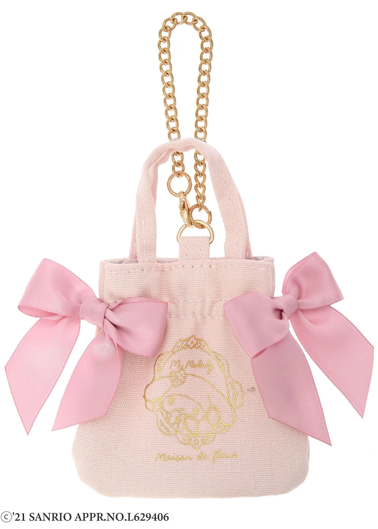 My Melody x Maison de FLEUR SANRIO Ribbon tote bag (Gingham Inner)