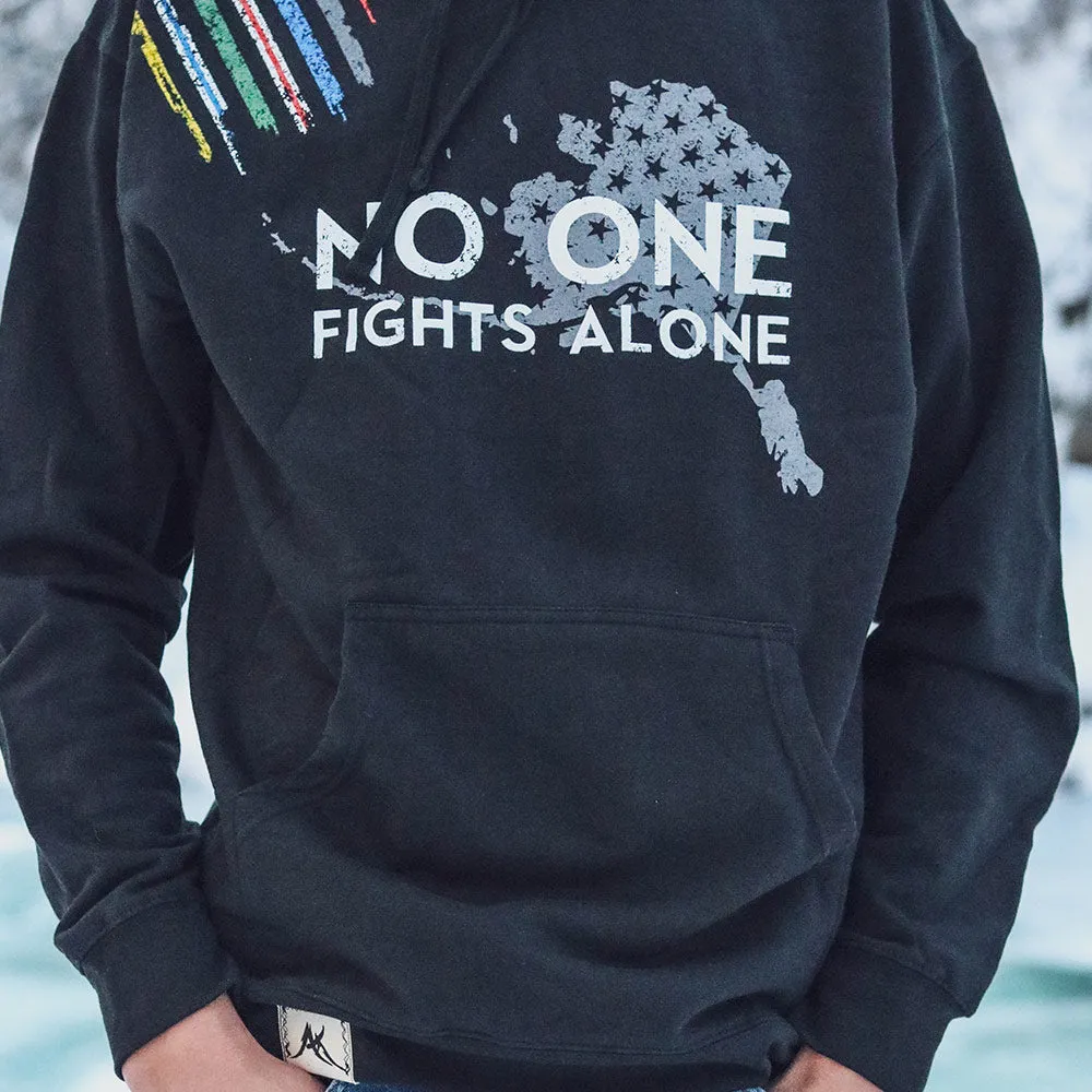 No One Fights Alone First Responder Support Hoodie