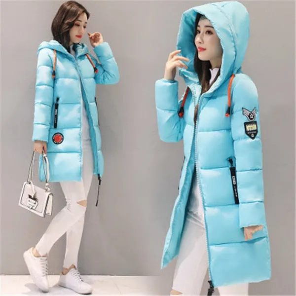 Parka Women 2020 Winter Jacket Women Coat Hooded Outwear Female Parka Thick Cotton Padded Lining Winter Female Basic Coats Z30