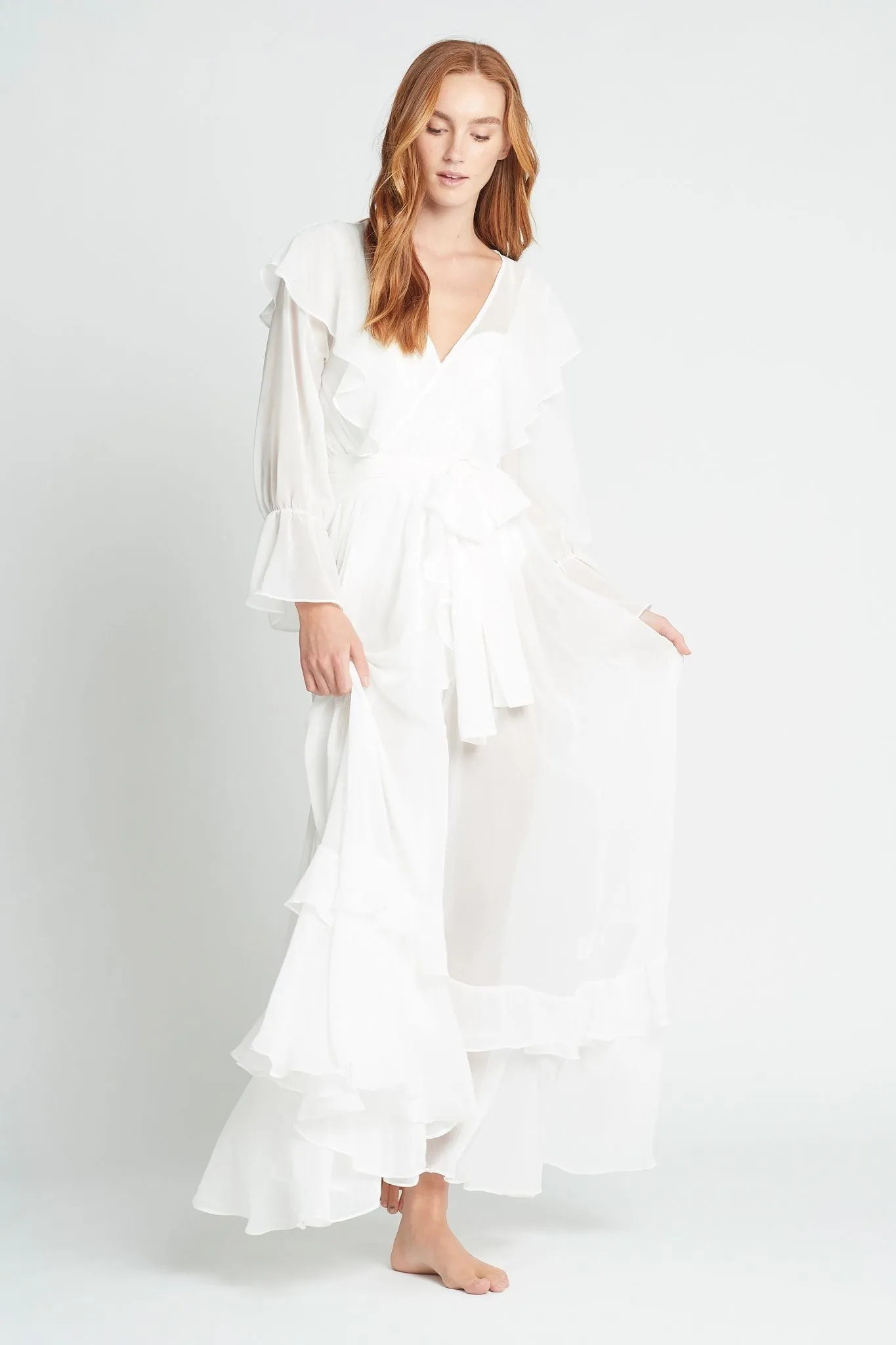 Persphone Robe - White