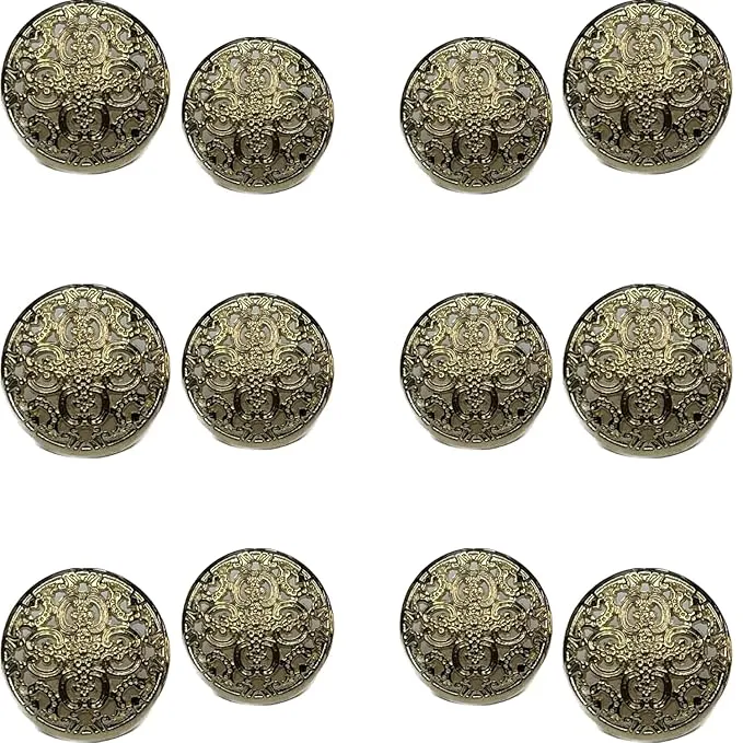 Petal Perfection Metal Buttons(8 Big   8 Small)