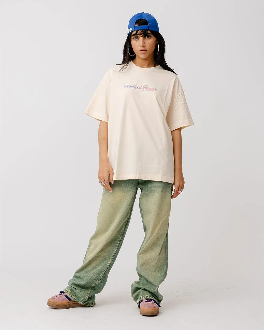 Playground Printed Oversized Tee