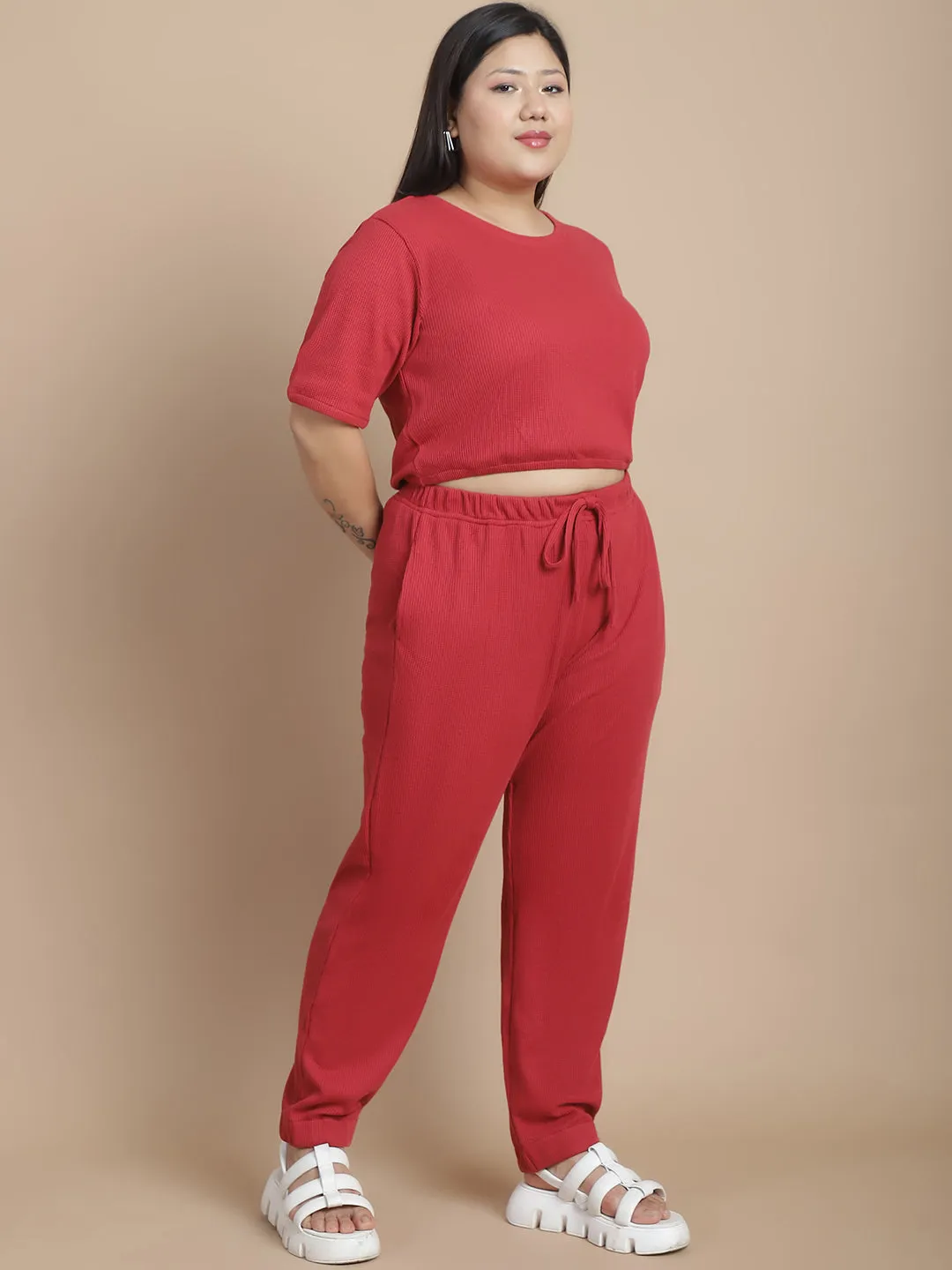 Stylish Pairing Top and Jogger Co-ord Set