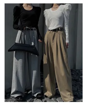 Super Baggy Pleated Korean Baggy Pants