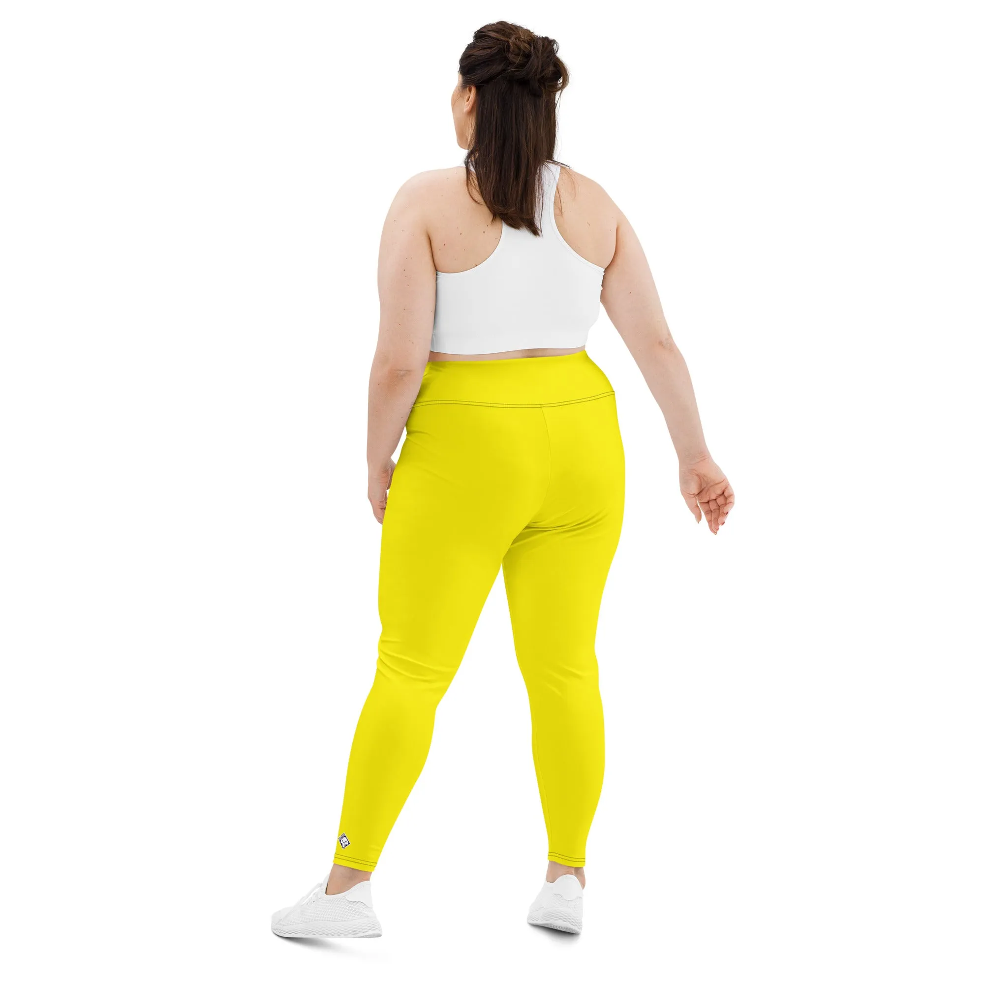 Sweat in Style: Plus Size Solid Yoga Pants for Women - Golden Sun