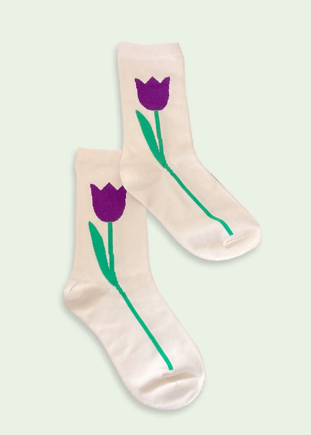 Tulips flower socks