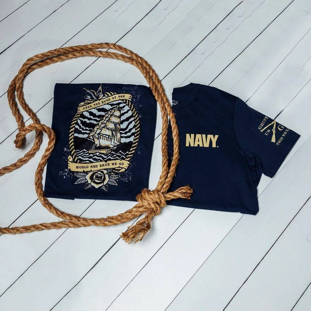 USN - Edge of the World 2.0 T-Shirt - Navy