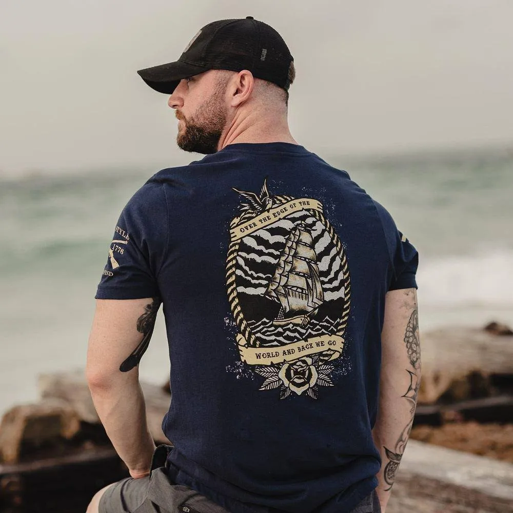 USN - Edge of the World 2.0 T-Shirt - Navy