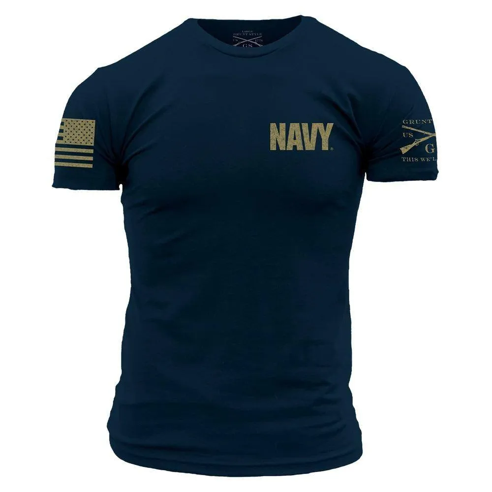 USN - Edge of the World 2.0 T-Shirt - Navy