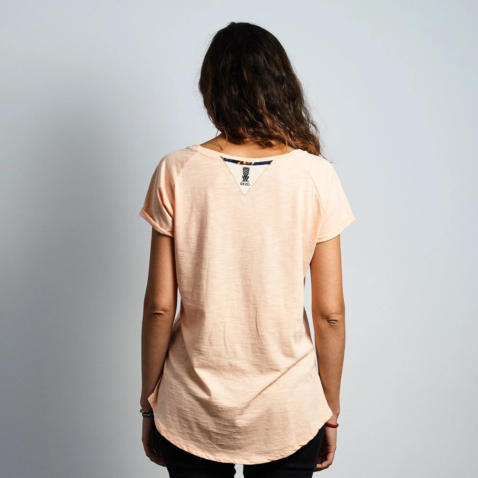 V- Neck Tee Wax Patch - Orangeade