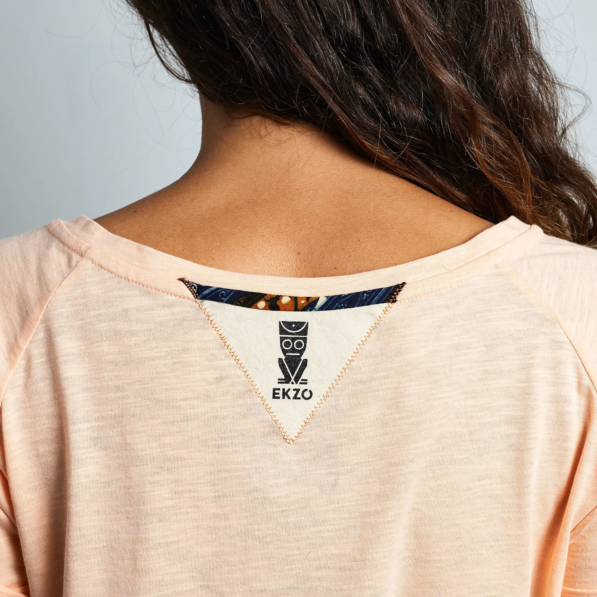 V- Neck Tee Wax Patch - Orangeade