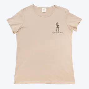 Women's Organic T-shirt - Crazy Plant Lady