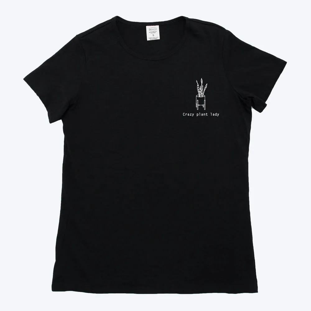 Women's Organic T-shirt - Crazy Plant Lady